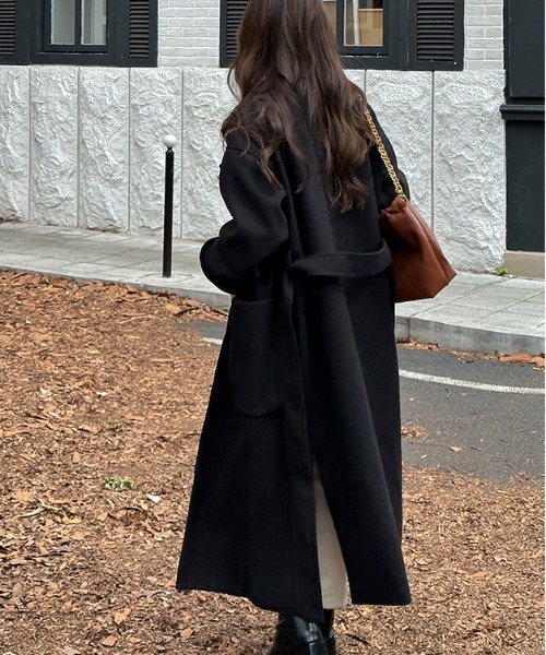 「COCOMOMO」 チェスターコート FREE オレンジ レディース_画像7