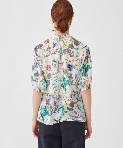 「TOMORROWLAND collection」 半袖ブラウス 36 ベージュ レディース TOMORROWLAND collection 「TOMORROWLAND collection」 半袖