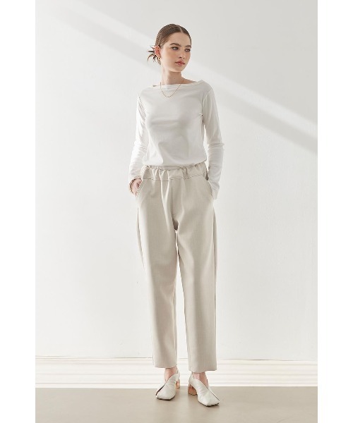 ALEXIA STAM☆パイソンフレアパンツ☆ホワイト 