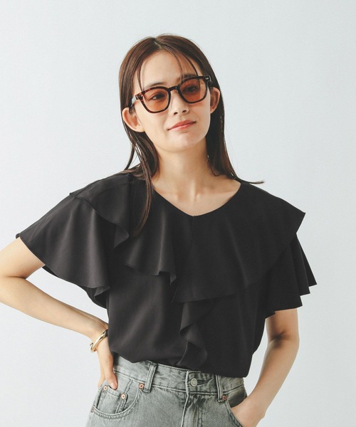 デザインワークス　ブラウス　半袖 DESIGNWORKS｜デザインワークスのブラウス・シャツ通販｜ELLE