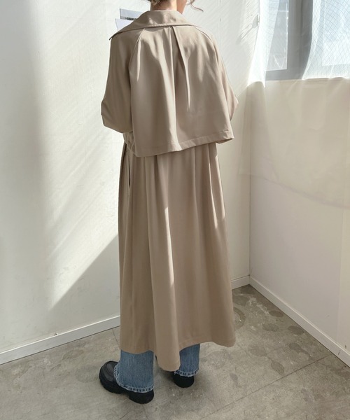 「Futier land」 トレンチコート MEDIUM アイボリー レディース_画像4