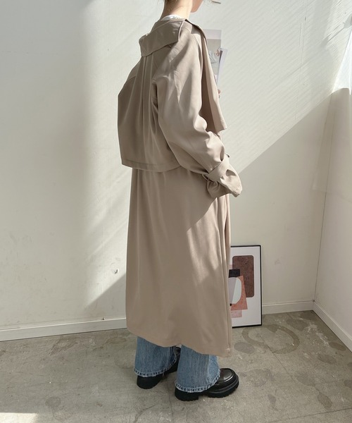 「Futier land」 トレンチコート MEDIUM アイボリー レディース_画像8