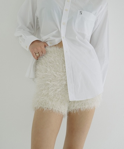 CLANE（クラネ） パンツ SHAGGY SHORT KNIT PANTS レディース