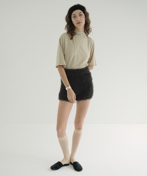 CLANE（クラネ） パンツ SHAGGY SHORT KNIT PANTS レディース