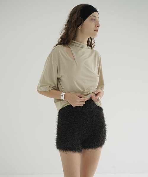 CLANE（クラネ） パンツ SHAGGY SHORT KNIT PANTS レディース
