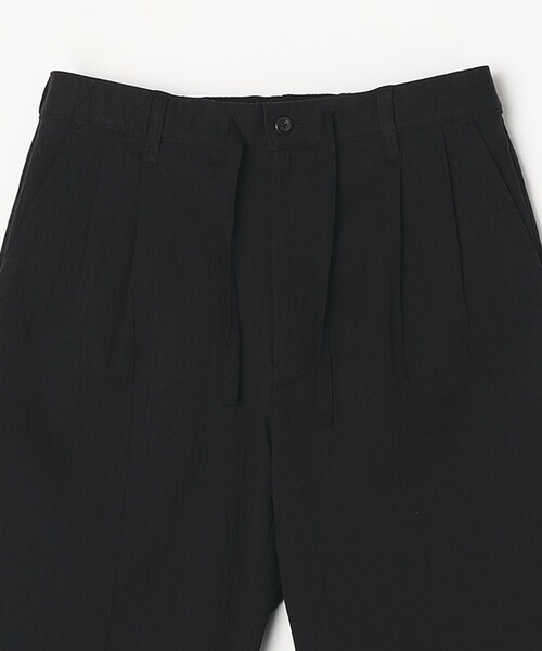 ASH TENNESSE03NWAXYBLACKPAVONADO 関税送料込 SHIPS any パンツ any:「洗濯機可能」リネン混 2タック