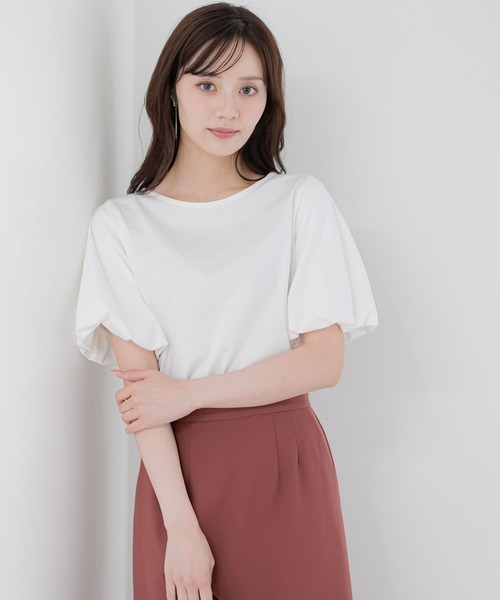 tシャツ 「接触冷感・吸水速乾・UVカット・抗菌消臭」ソデバルーンプルオーバー578699 レディース