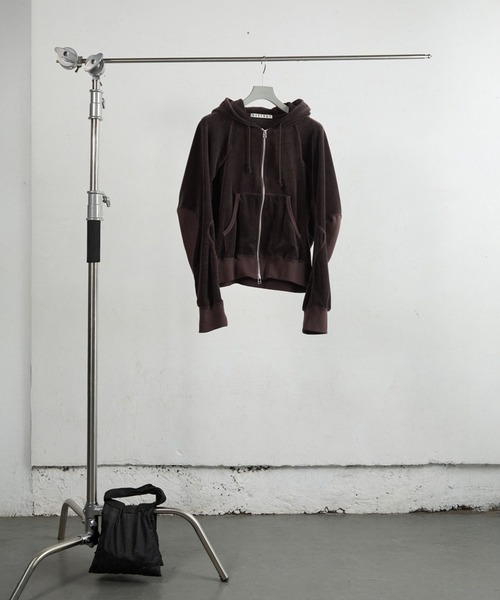 NVRFRGT（ネヴァーフォーゲット） パーカー VELOUR ZIP UP HOODIE