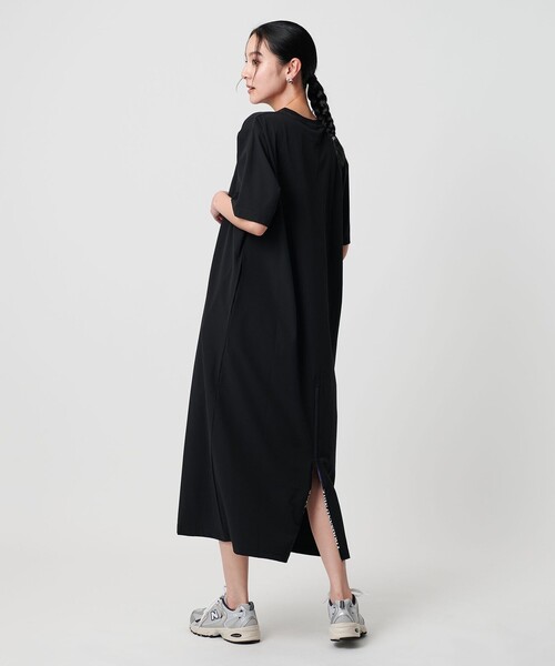 本日限定 BEAUTY&YOUTH THOUSAND MILE ワンピース 別注】＜THOUSAND MILE＞ハーフスリーブワンピース UVカット/は