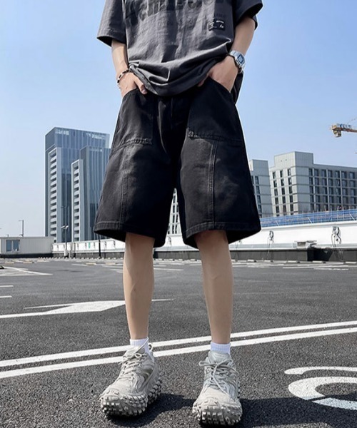 「MGV」 デニムハーフパンツ MEDIUM ブラック メンズ
