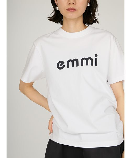tシャツ emmiロゴTシャツ レディース