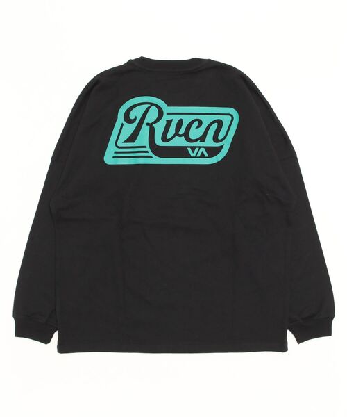 「RVCA」 長袖Tシャツ M カーキ メンズ