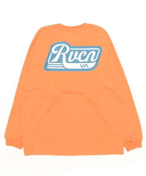 「RVCA」 長袖Tシャツ M カーキ メンズ