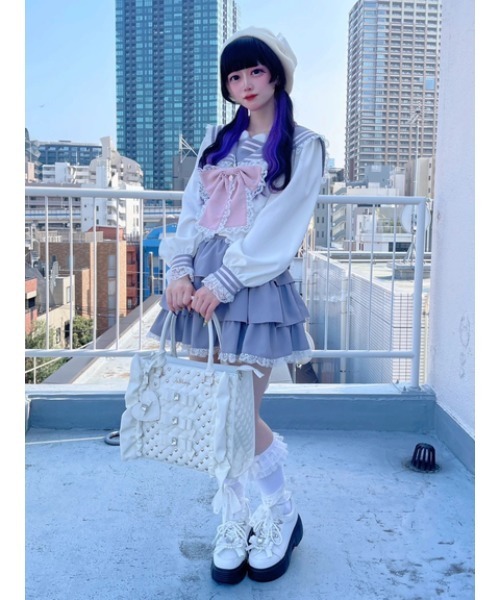 Ank Rouge❤︎トップス、スカパン スピンドルティアードツイードスカパン - Ank Rouge(アン