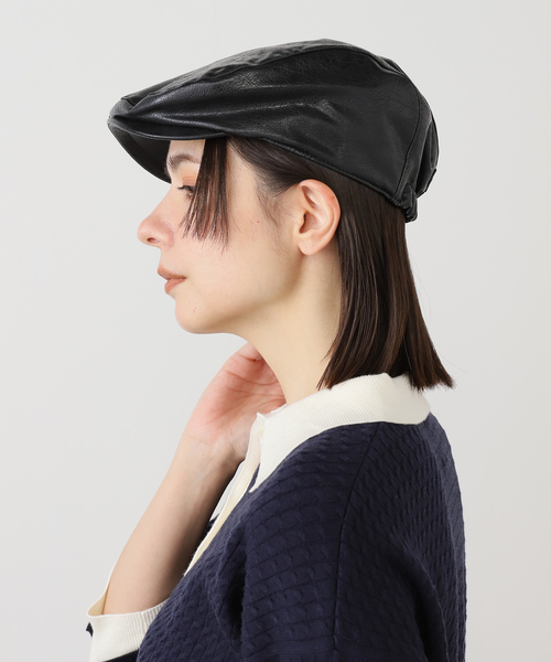AWESOME NEEDS 黒 ベレー帽 U by SPICK&SPAN 帽子 ベレー帽 AWESOME NEEDS/オーサムニーズ