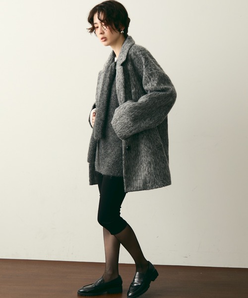 Trish（トリッシュ） ステンカラーコート コート シャギーミドル