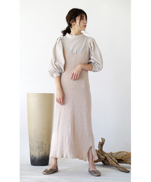 「zootie」 7分袖チュニック M ベージュ レディース_画像5