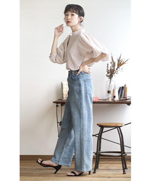 「zootie」 7分袖チュニック M ベージュ レディース_画像6