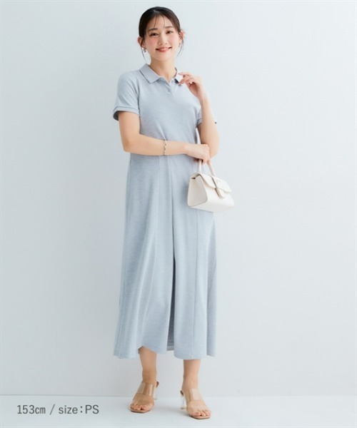 「Petitjo」 半袖ワンピース - ネイビー レディース_画像4