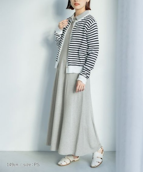 「Petitjo」 半袖ワンピース - ネイビー レディース_画像5