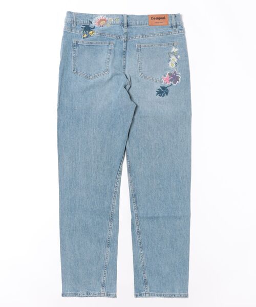 Desigual ジーンズ デニム デニムパンツ 刺繍花柄のデニム Desigual ジーンズ デニム デニムパンツ 刺繍花柄のデニム