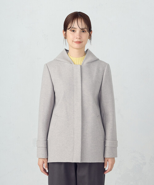 COMME CA ISM（コムサイズム） コート アウター 2WAYフーデッド