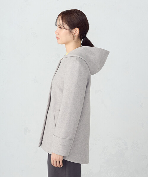 COMME CA ISM（コムサイズム） コート アウター 2WAYフーデッド