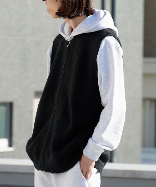 TOWNCRAFT（タウンクラフト） ベスト ジレ SOLID SHAGGY ZIP VEST