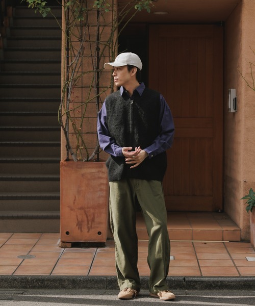 TOWNCRAFT（タウンクラフト） ベスト ジレ SOLID SHAGGY ZIP VEST