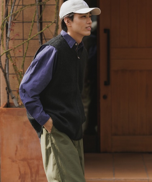 TOWNCRAFT（タウンクラフト） ベスト ジレ SOLID SHAGGY ZIP VEST