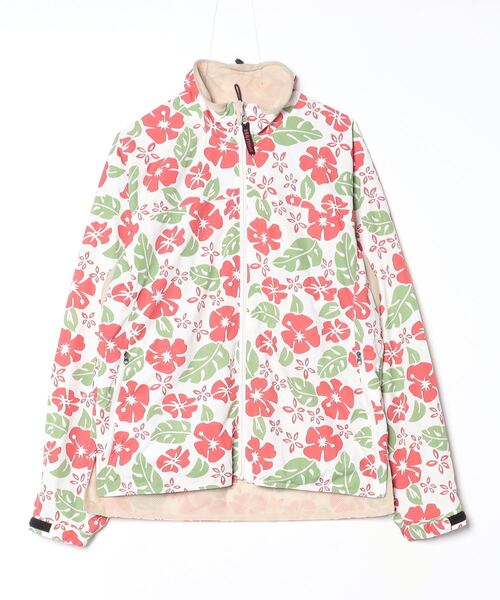 Marmot（マーモット） 花柄ナイロンブルゾン M ベージュ レディース