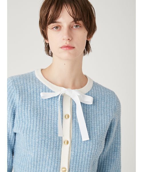 美品FURFUR ニットワンピース　セットアップ　ライトブルー　F FURFUR（ファーファー） ワンピース 「WEB・一部店舗限定カラー