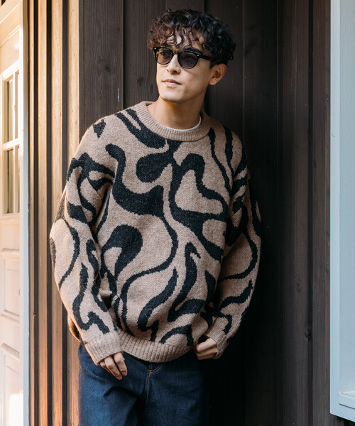 Firsthand（ファーストハンド） セーター ニット 総柄 ダブル