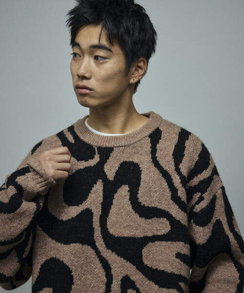 Firsthand（ファーストハンド） セーター ニット 総柄 ダブル