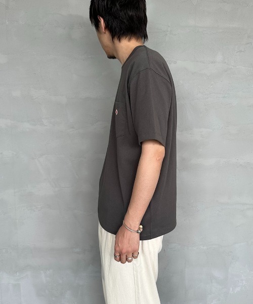 「DANTON」 半袖Tシャツ X-LARGE チャコールグレー レディース_画像4