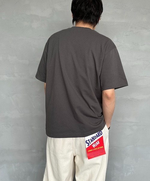 「DANTON」 半袖Tシャツ X-LARGE チャコールグレー レディース_画像5