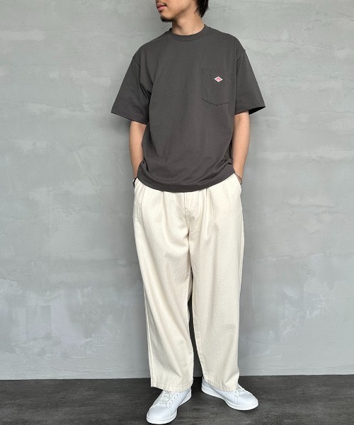 「DANTON」 半袖Tシャツ X-LARGE チャコールグレー レディース_画像6