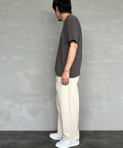 「DANTON」 半袖Tシャツ X-LARGE チャコールグレー レディース_画像8