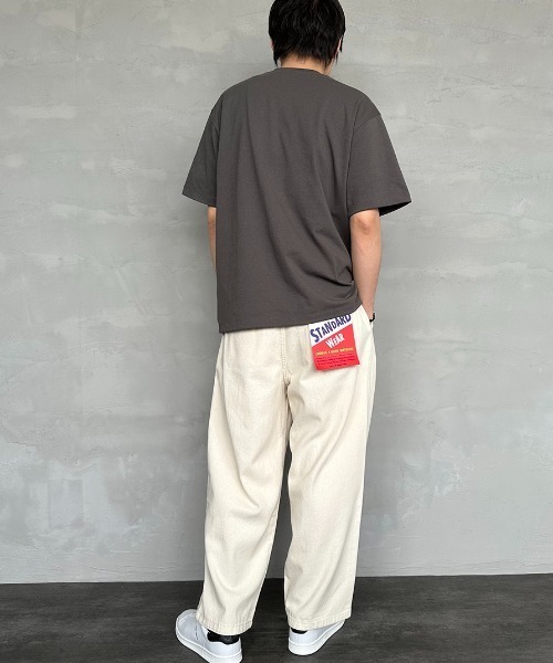 「DANTON」 半袖Tシャツ X-LARGE チャコールグレー レディース_画像9