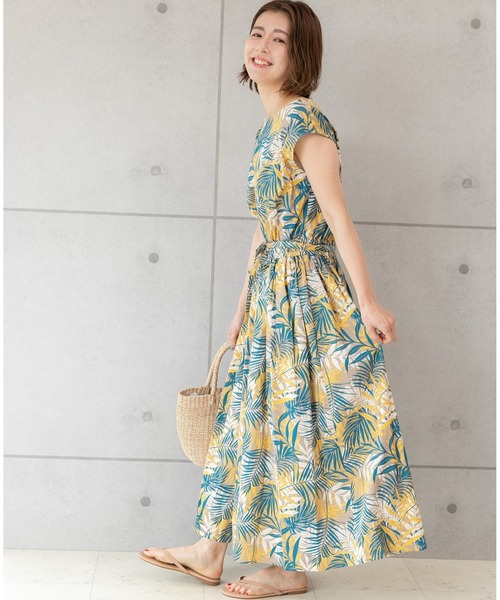 「PREFERIR」 ノースリーブワンピース SMALL イエロー レディース_画像6