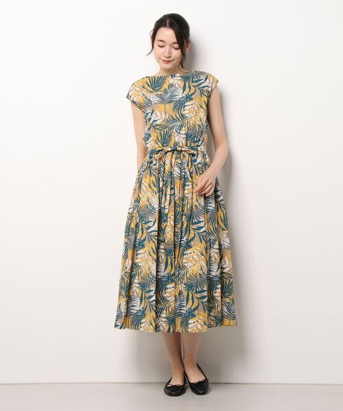 「PREFERIR」 ノースリーブワンピース SMALL イエロー レディース_画像9