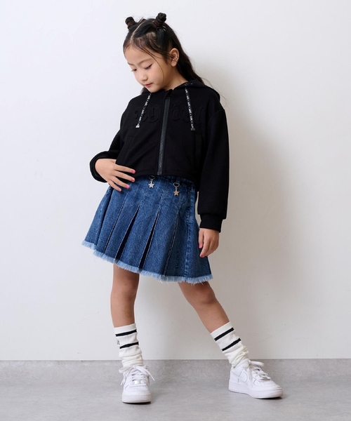 X-girl Stages（エックスガールステージス） パーカー エンボスロゴ