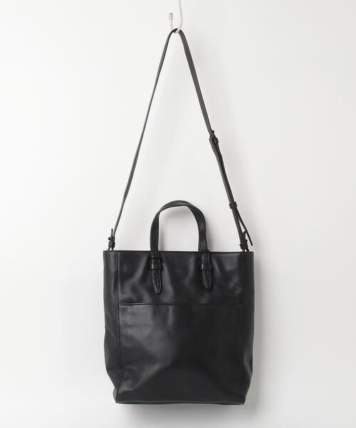 極美品agnes bアニエスベー2way本革レザー☆トートバッグ agnes b.（アニエスベー） 2WAYバッグ FREE ブラック レディース