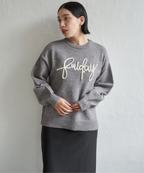 notch. ニット セーター コード刺繍ロゴニット レディース : ZOZOTOWN