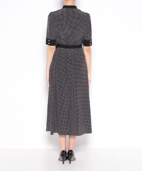 「LOULOU WILLOUGHBY」 半袖ワンピース 2 ブラック レディース_画像5