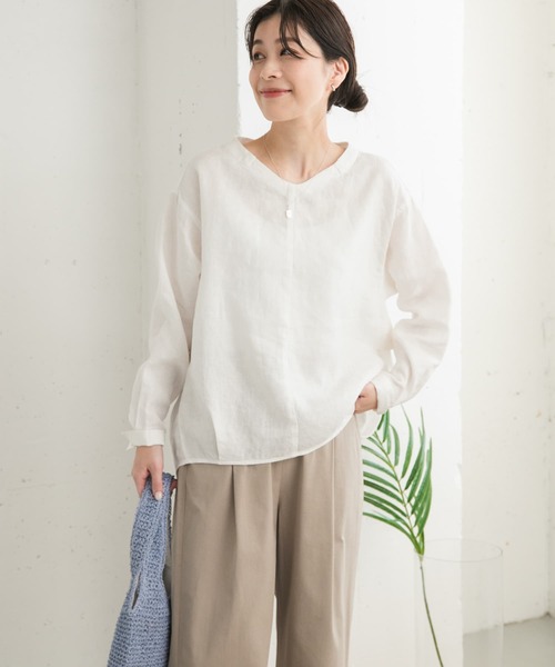 「URBAN RESEARCH DOORS」 長袖カットソー MEDIUM ライトブルー レディース_画像8