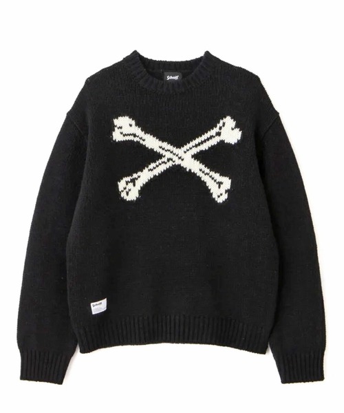 Schott N.Y.C（ショット） セーター ニット SCHOTT-CROSS BONE KNIT