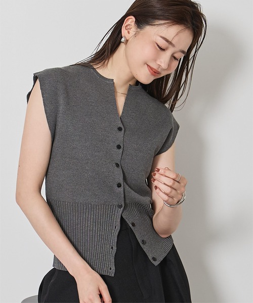 「ur's」 ノースリーブニット S グレー系その他 レディース_画像3