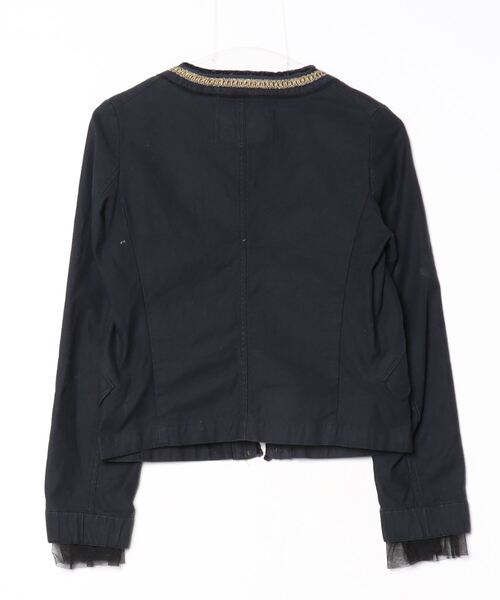 「blanc basque」 ジャケット 38 ネイビー レディース_画像2