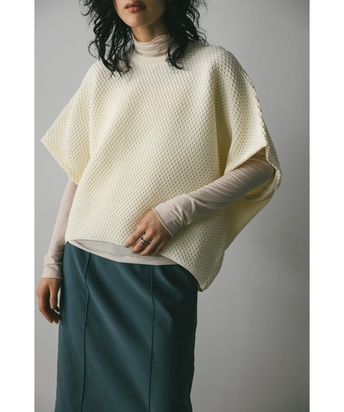 「STYLEMIXER」 半袖ニット FREE ブラウン レディース_画像2